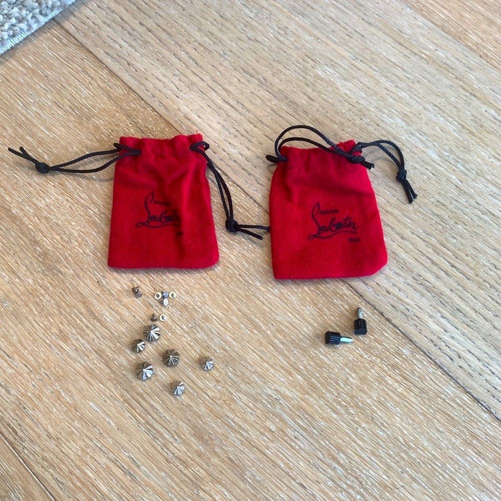 Christian Louboutin pouches, studs and heels
